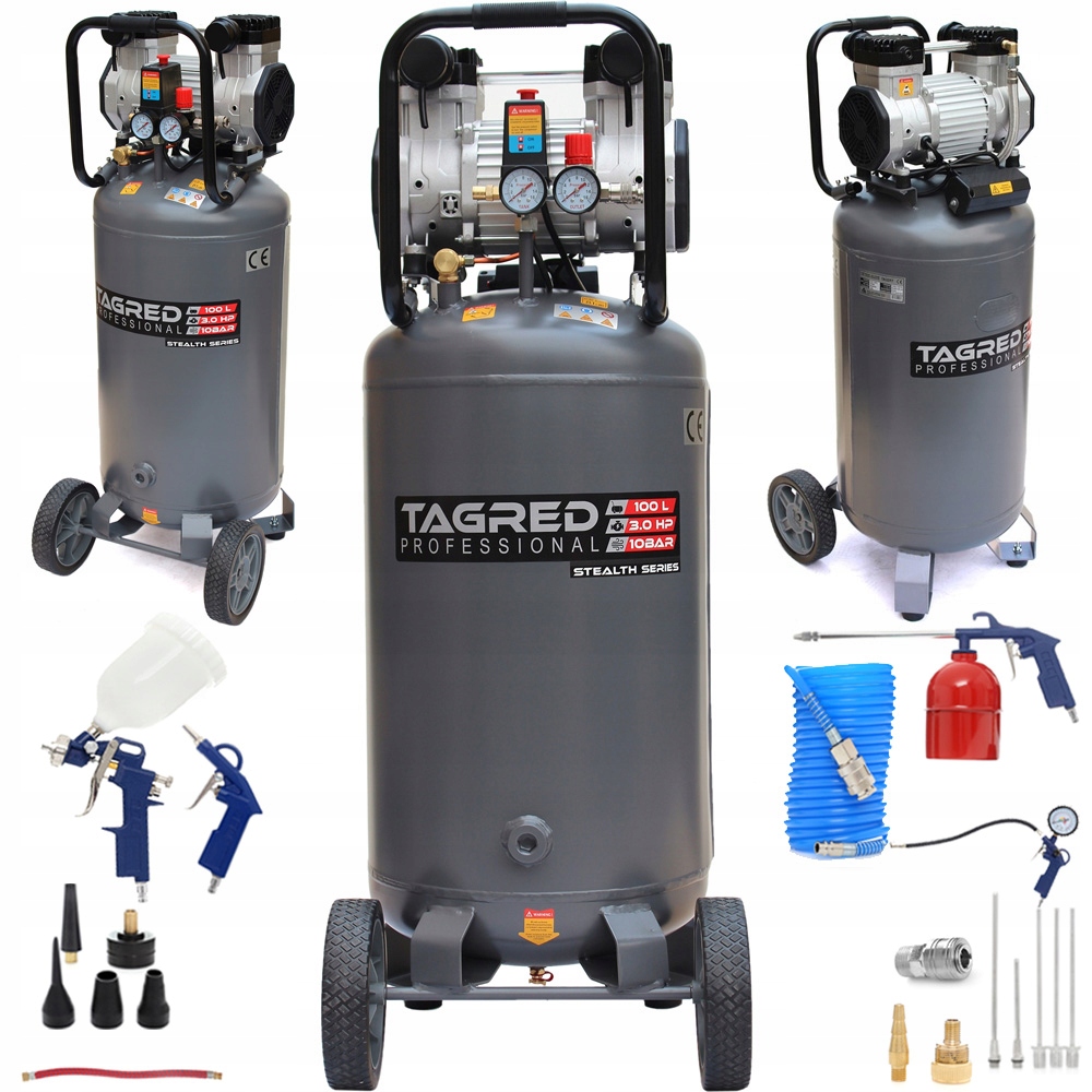 Bezolejový kompresor Tagred TA3397TA103 100 l 10 bar